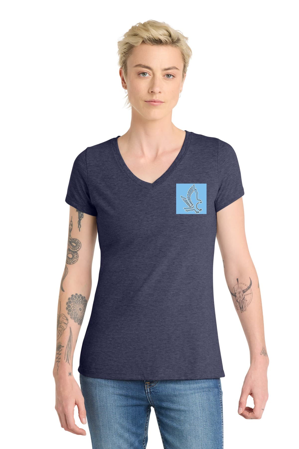 District Women's Very Important Tee V-Neck. DT6503