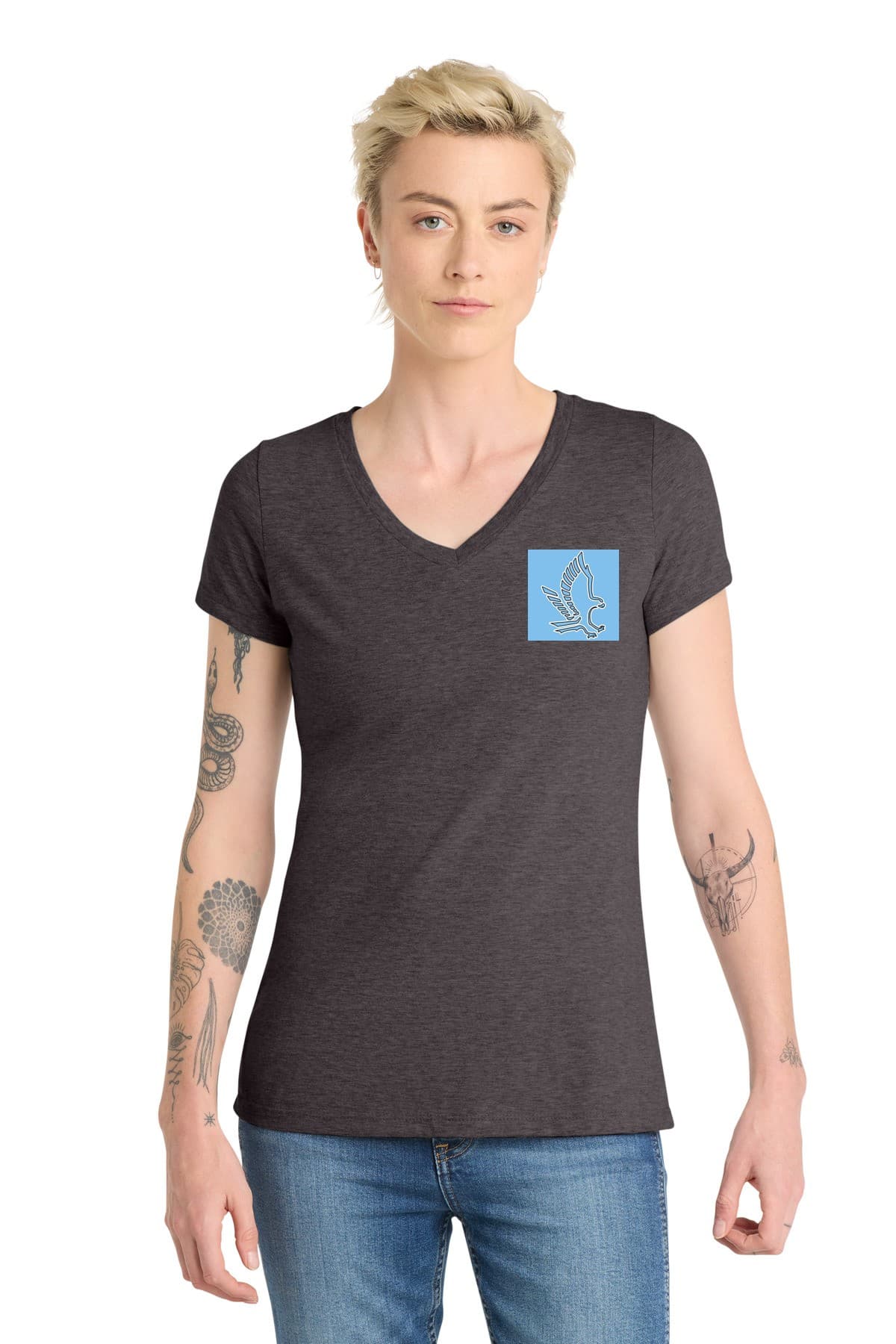 District Women's Very Important Tee V-Neck. DT6503